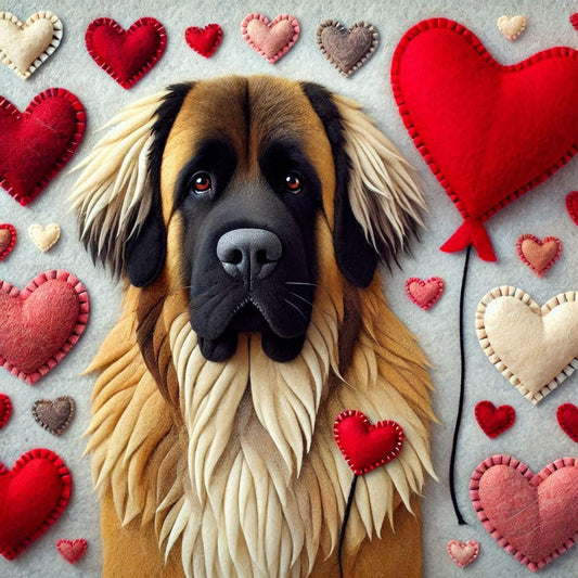 Leonberger Felt Card