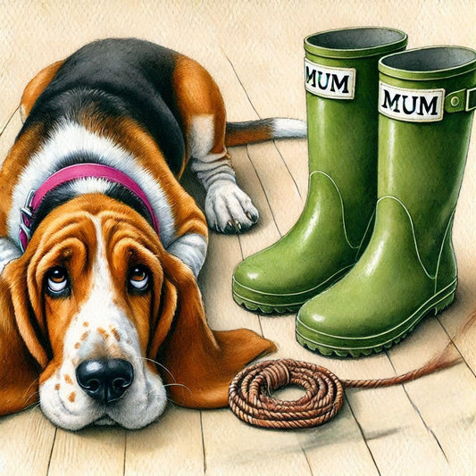 Basset Hound Mum Birthday Card