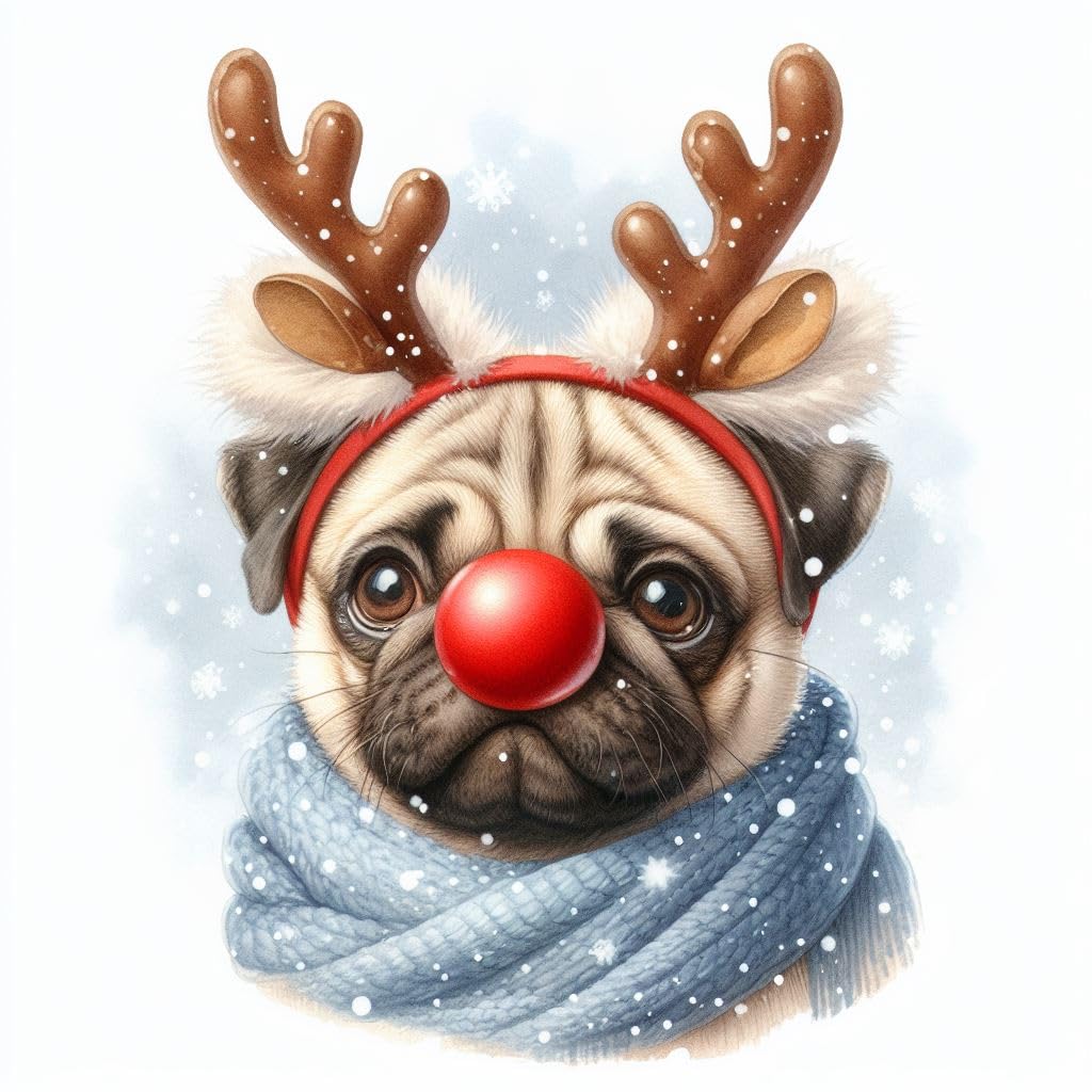Pug Christmas Cards