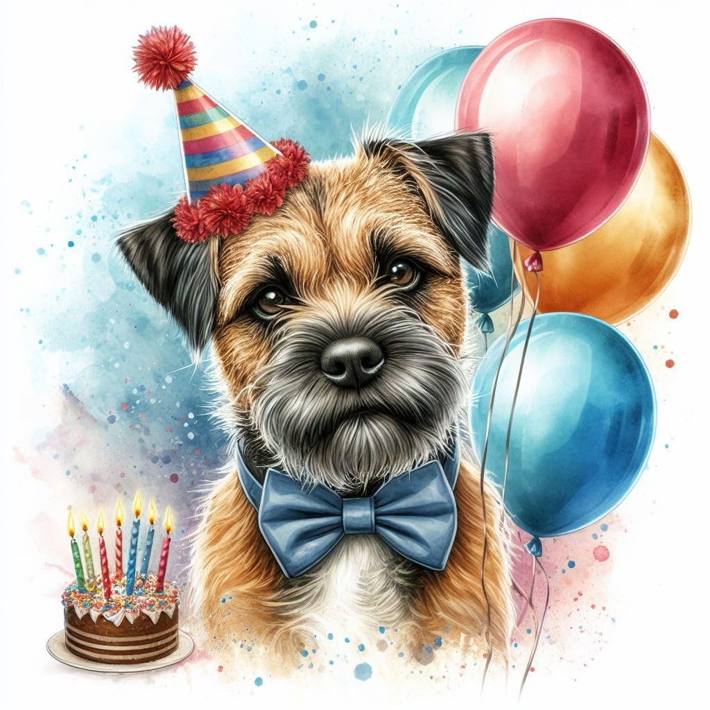 Border Terrier Greeting Card