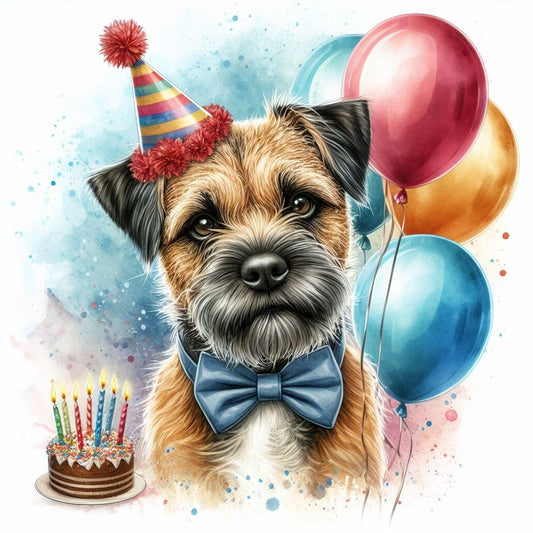 Border Terrier Greeting Card