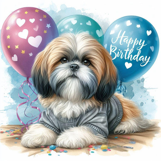 Shih Tzu Greeting Card
