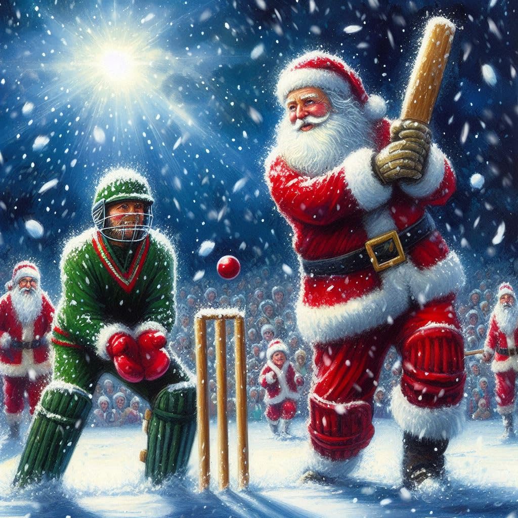 Cricket Christmas Card