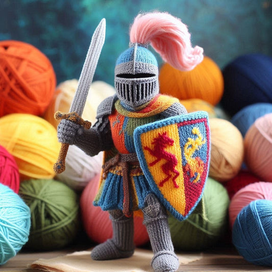 Knight Knitted Card