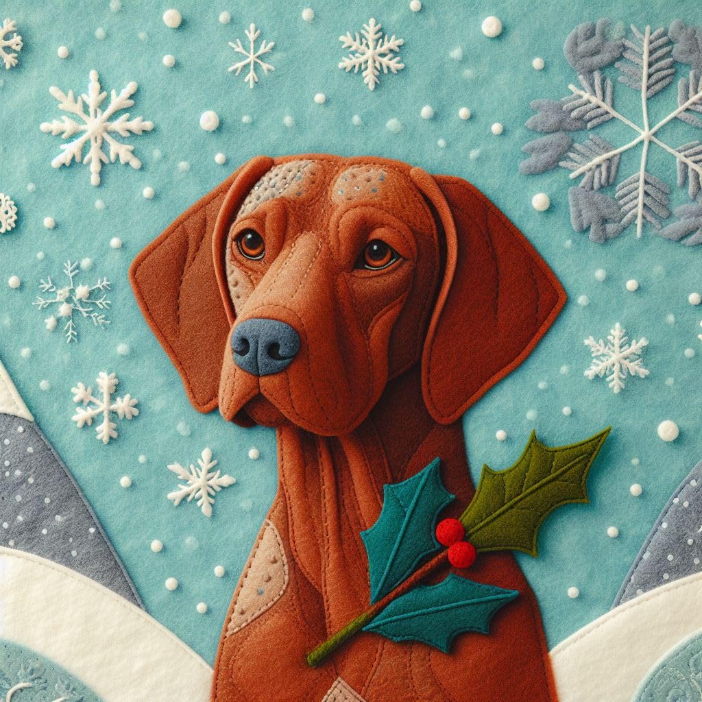 Pack of Vizsla Christmas Cards
