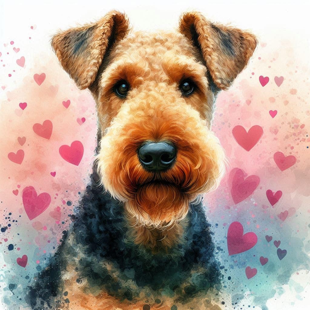 Airedale Terrier Blank Card