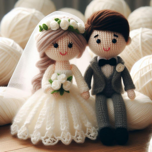 Knitted Wedding Card