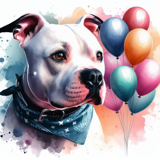 Staffie Greeting Card