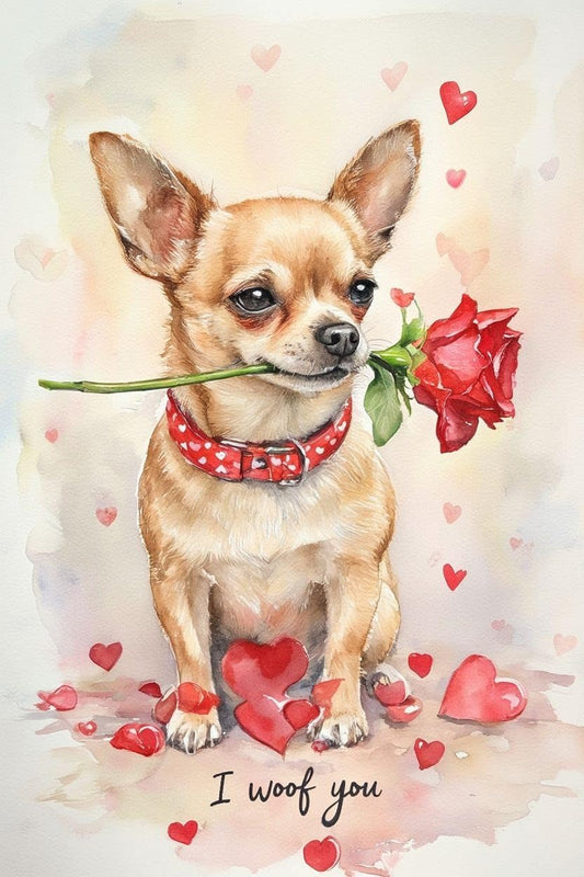 Chihuahua Valentine Card