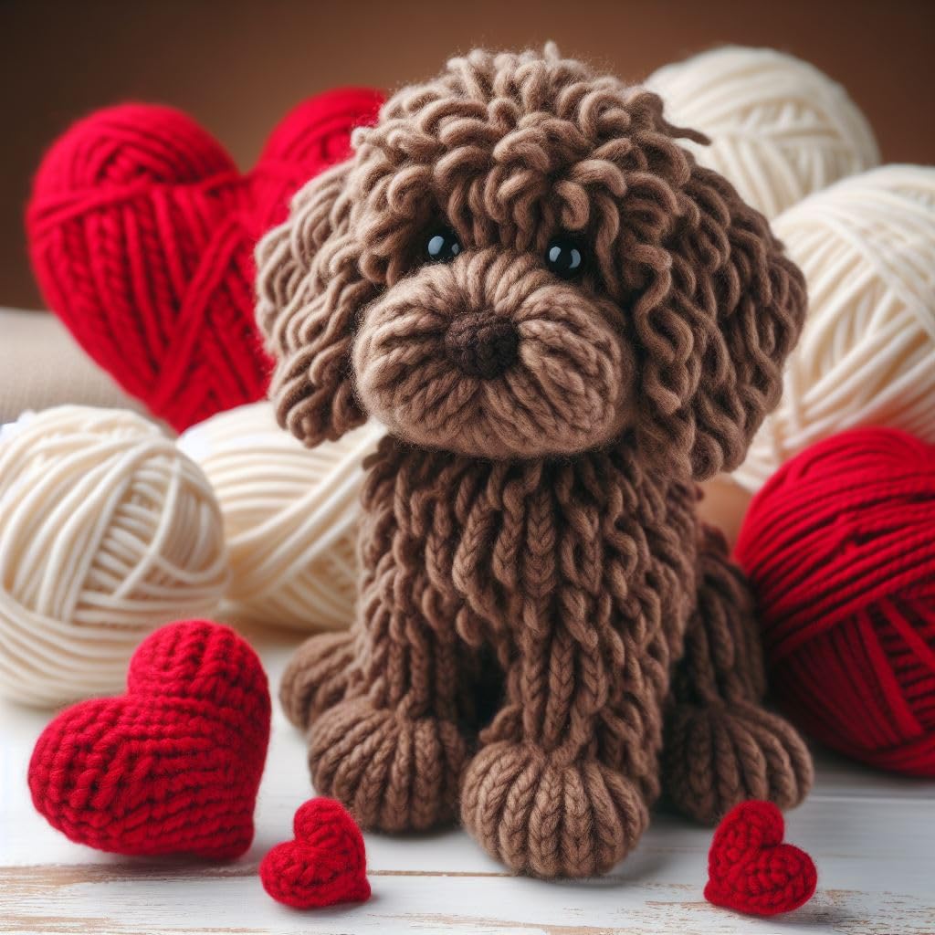 Cockapoo Knitted Card