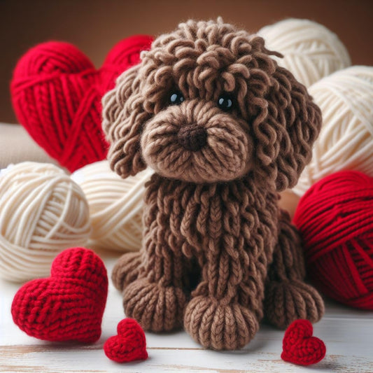 Cockapoo Knitted Card