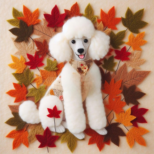 Poodle Greeting Card