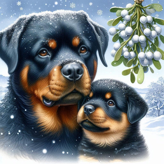 Rottweiler Christmas Card