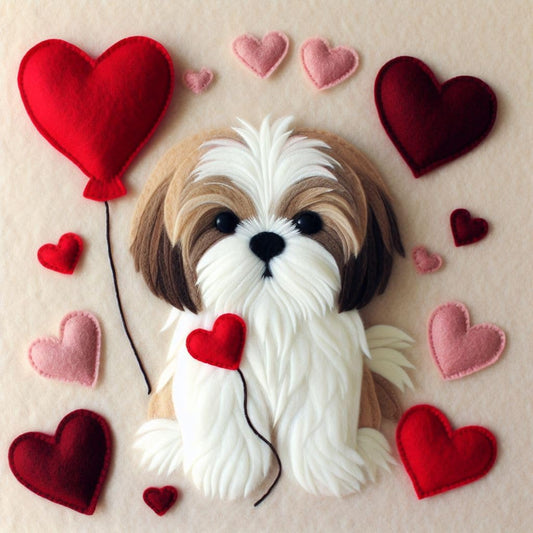 Felt Dog Card
