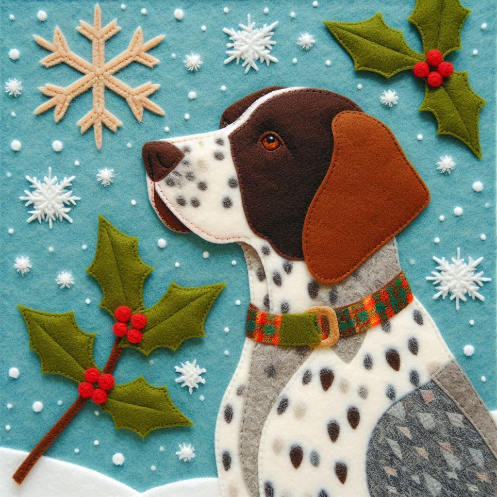 Pack of Pointer Christmas Cards