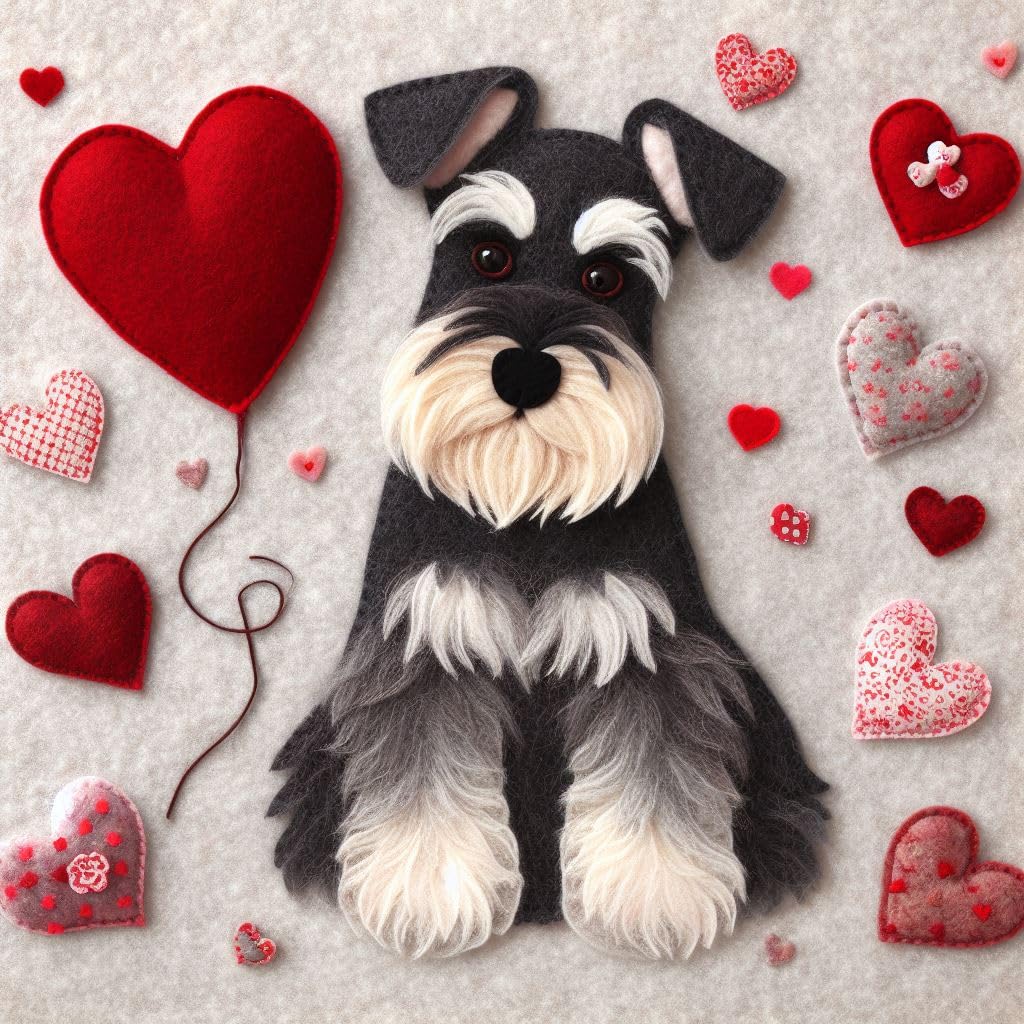 Felt Schnauzer Card