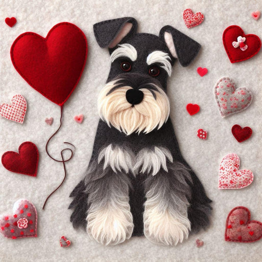 Felt Schnauzer Card