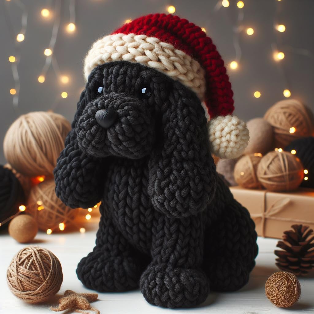 Dog Knitted Card
