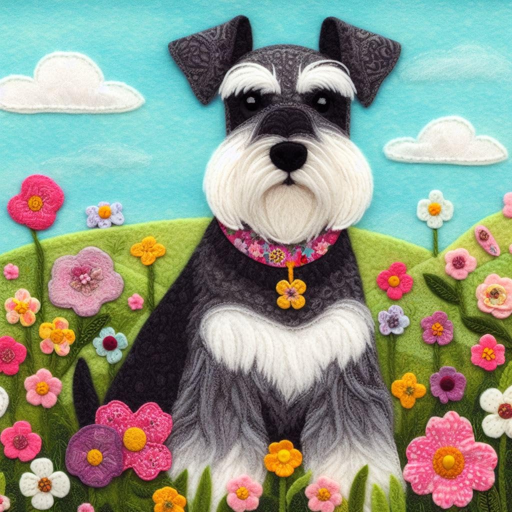 Schnauzer Greeting Card