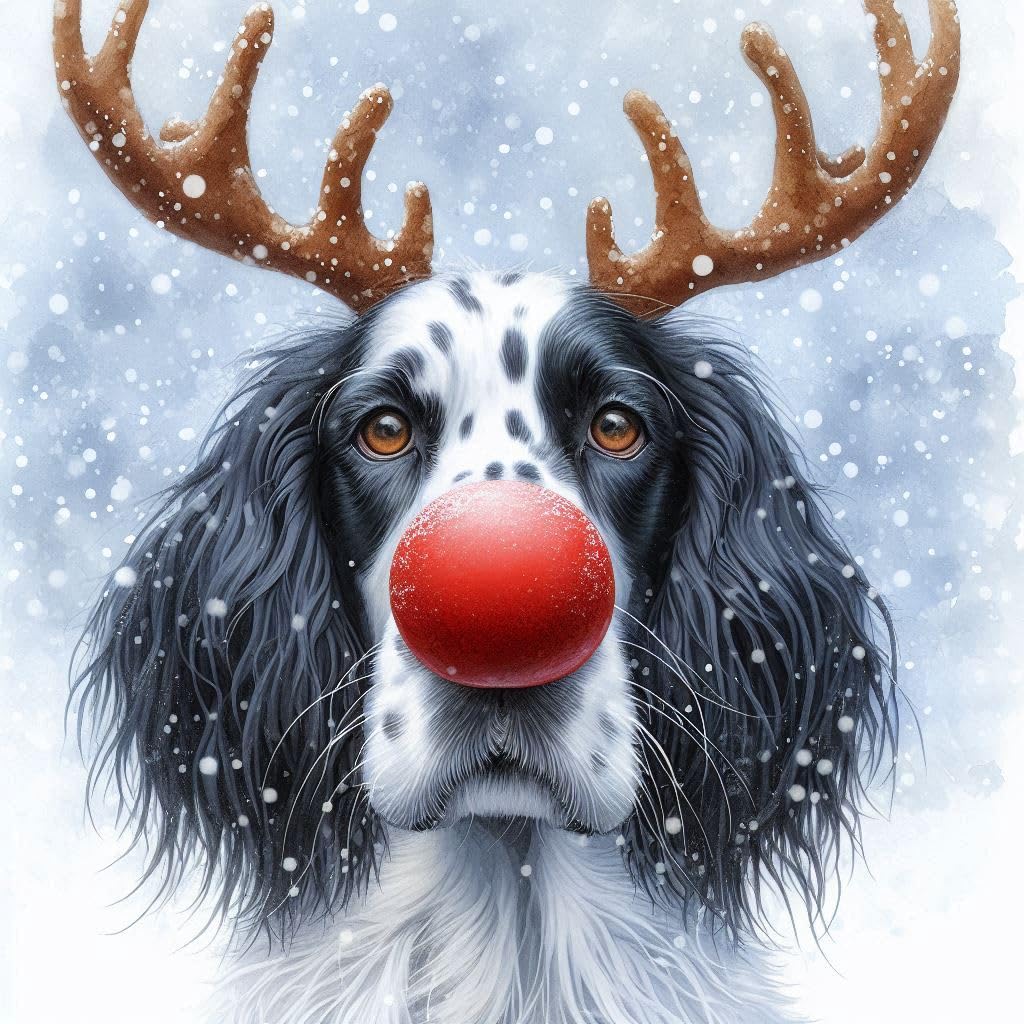 Setter Christmas Card