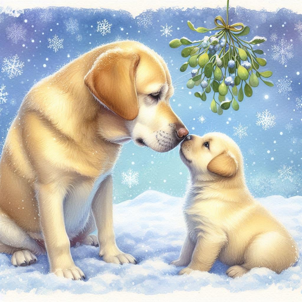 Labrador Christmas Card  