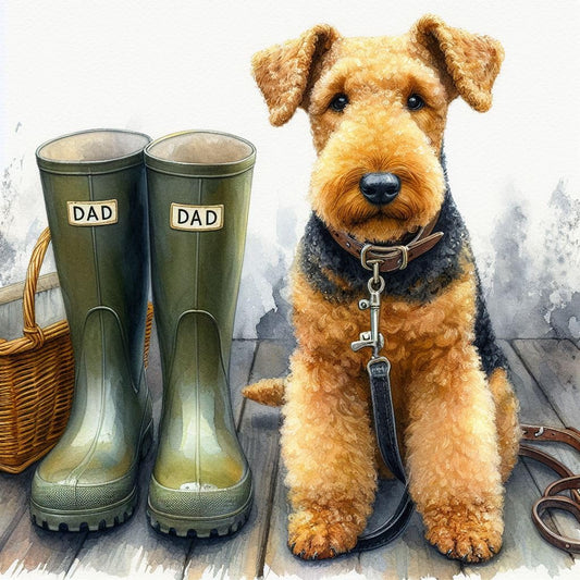 Airedale Terrier Fathers Day Card
