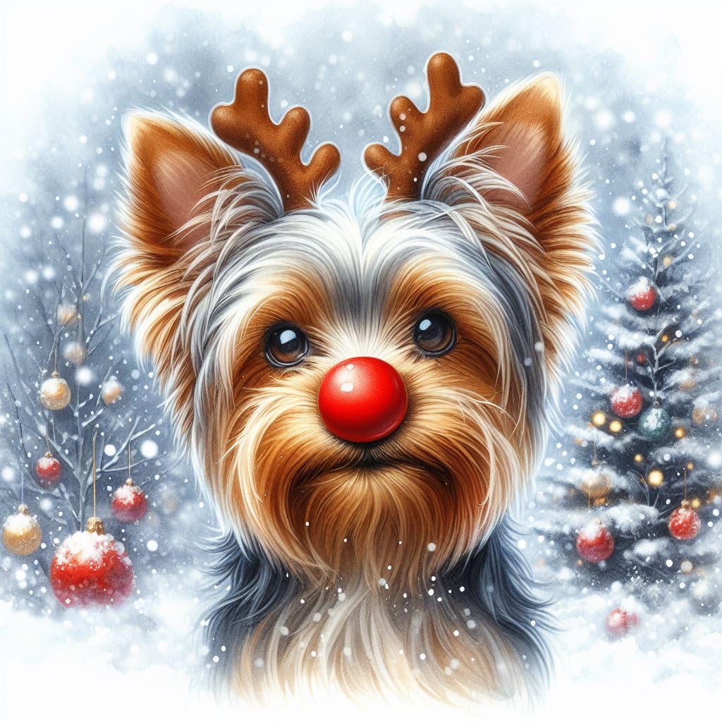 Yorkie Christmas Cards